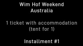 Image 1 of 1 -
            Experience the Wim Hof Method to get an impression of Wim Hof Weekend: Australia — Ticket with tent for 1 — Installment #1 at Wilsons Creek